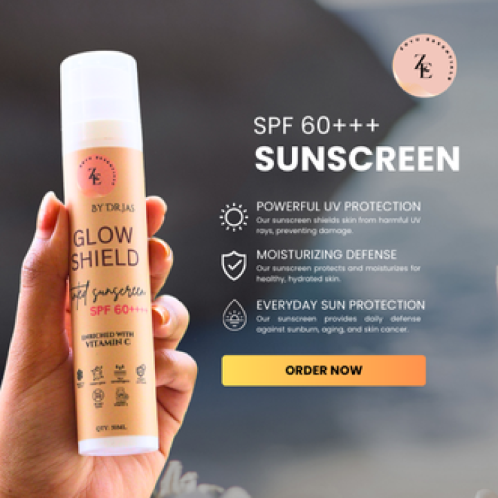 GLOW SHIELD TINTED SUNSCREEN SPF 60 PA++++ by DR.JAS