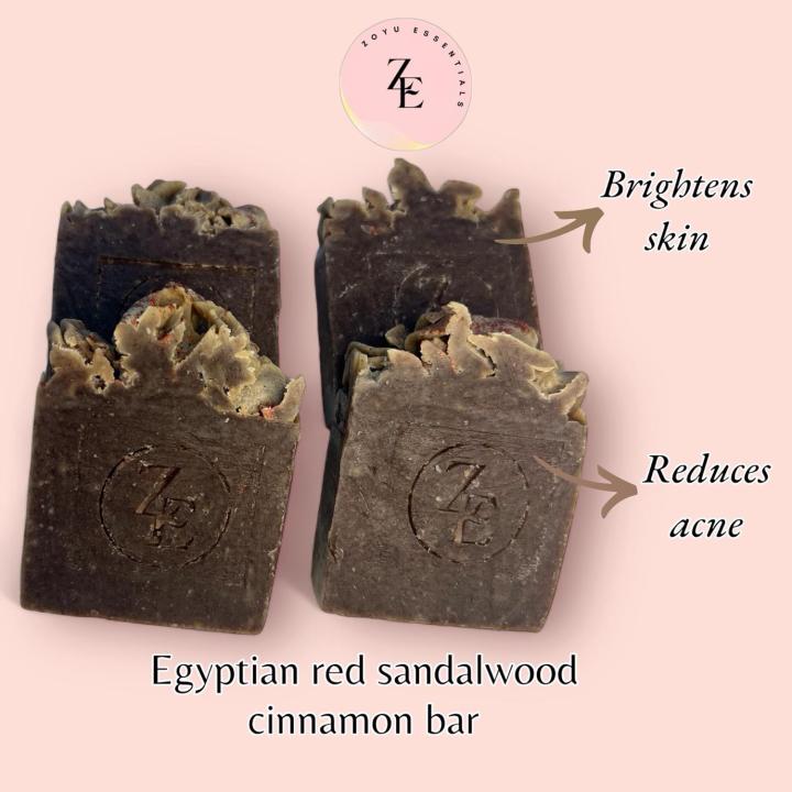 RED SANDALWOOD WITH CINNAMON SOAP BAR FOR DAMAGED SKIN